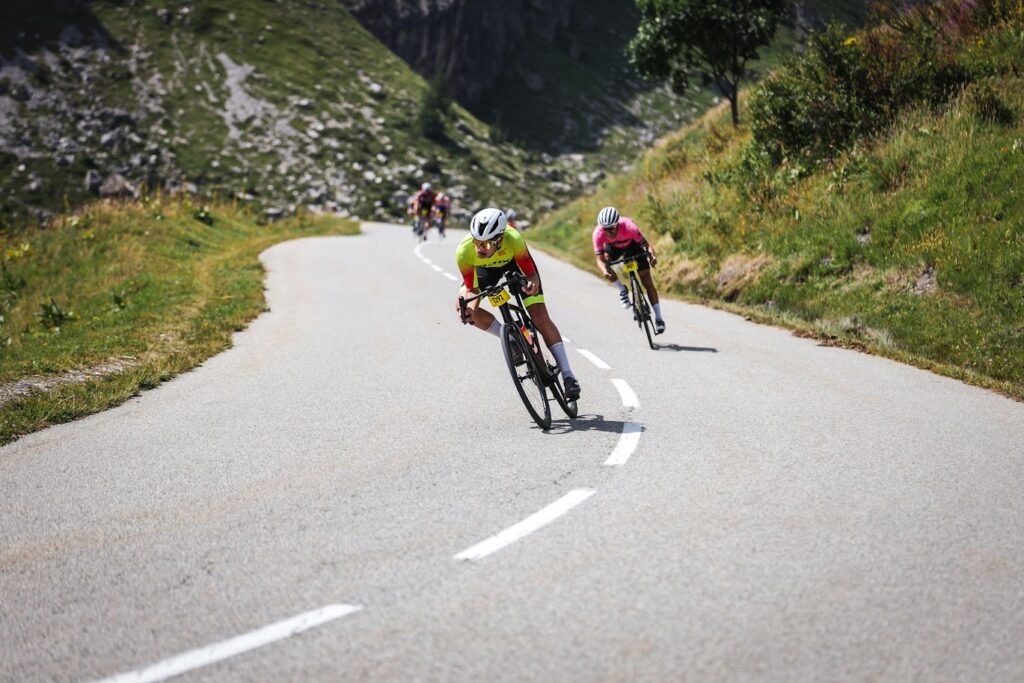 Paul Chartrain dans la descente du Cormet de Roselend